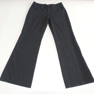 Gap Women's Perfect Trouser Pants Size 8 Black 33" Inseam Tuxedo Stripes Slacks